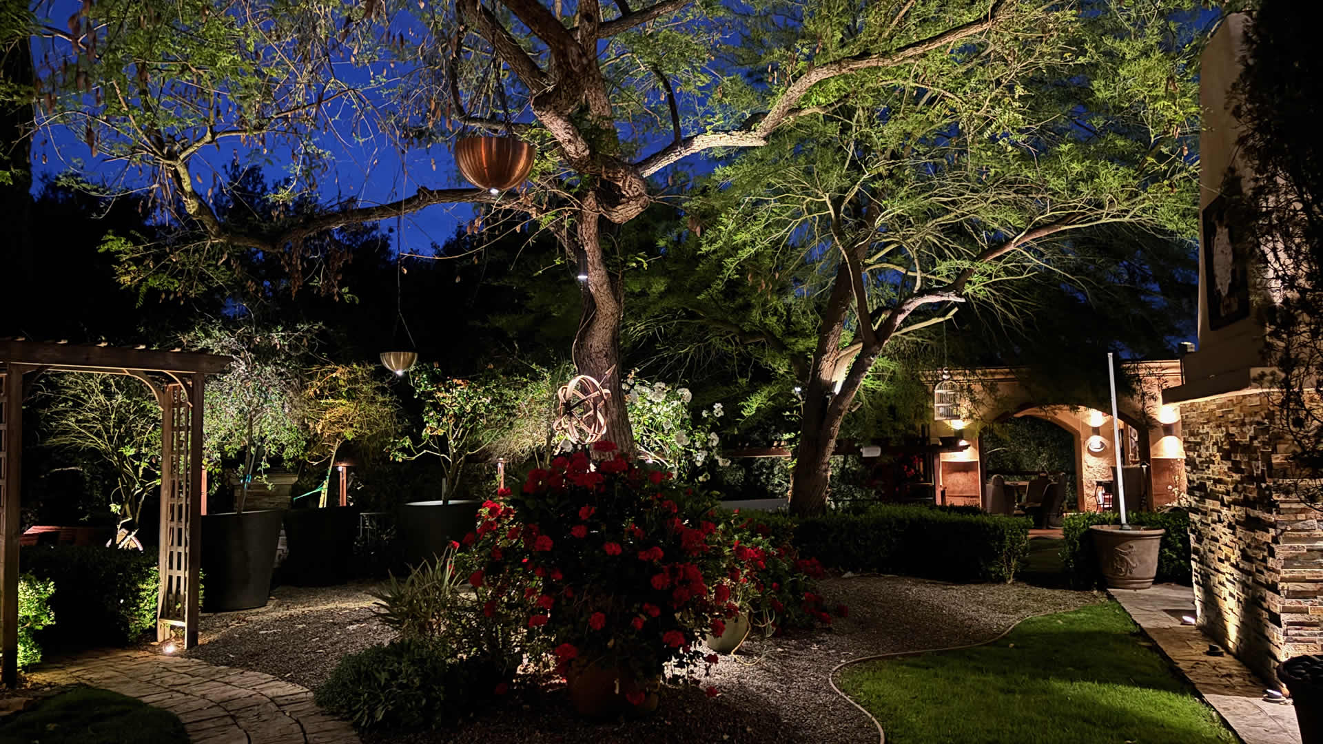 Landscape lighting banner photo